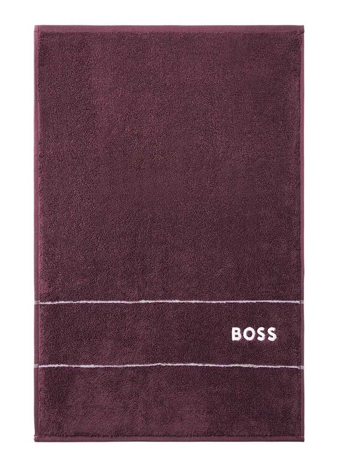 BOSS Plain gastendoek - 600 gr/m2 - 40 x 60 cm - voorkant bordeauxrood