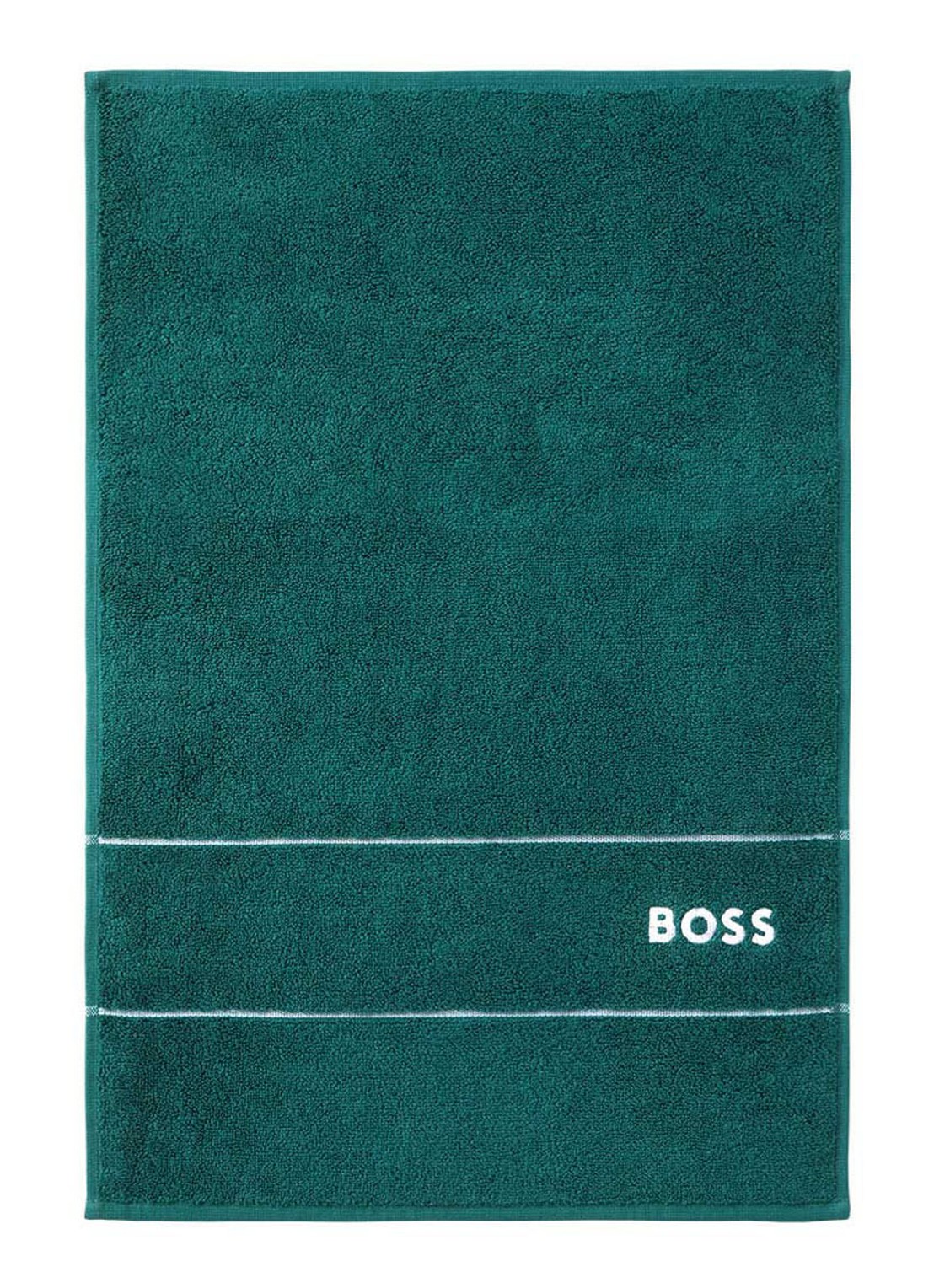 BOSS Plain gastendoek - 600 gr/m2 - 40 x 60 cm - voorkant 4 donkergroen