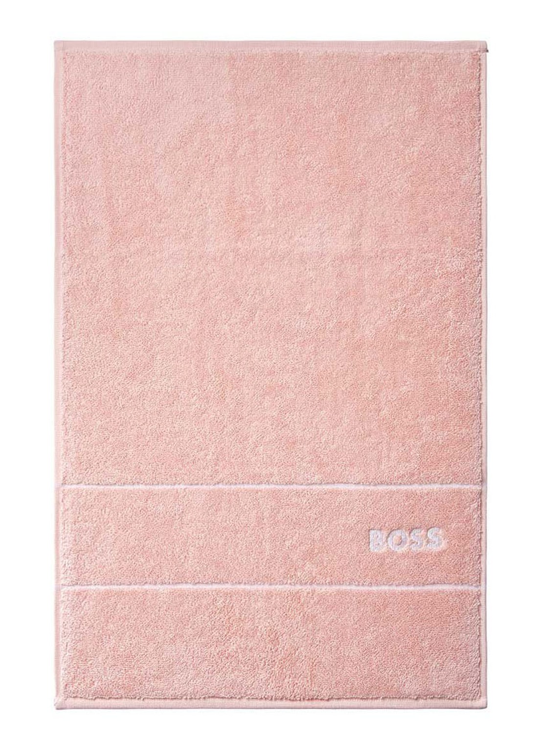 BOSS Plain gastendoek - 600 gr/m2 - 40 x 60 cm - voorkant 4 lichtroze