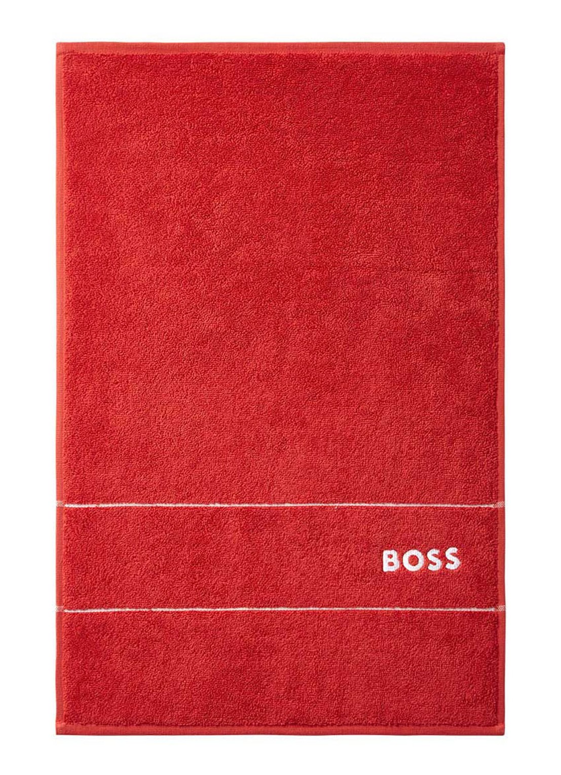 BOSS Plain gastendoek - 600 gr/m2 - 40 x 60 cm - voorkant 3 steenrood