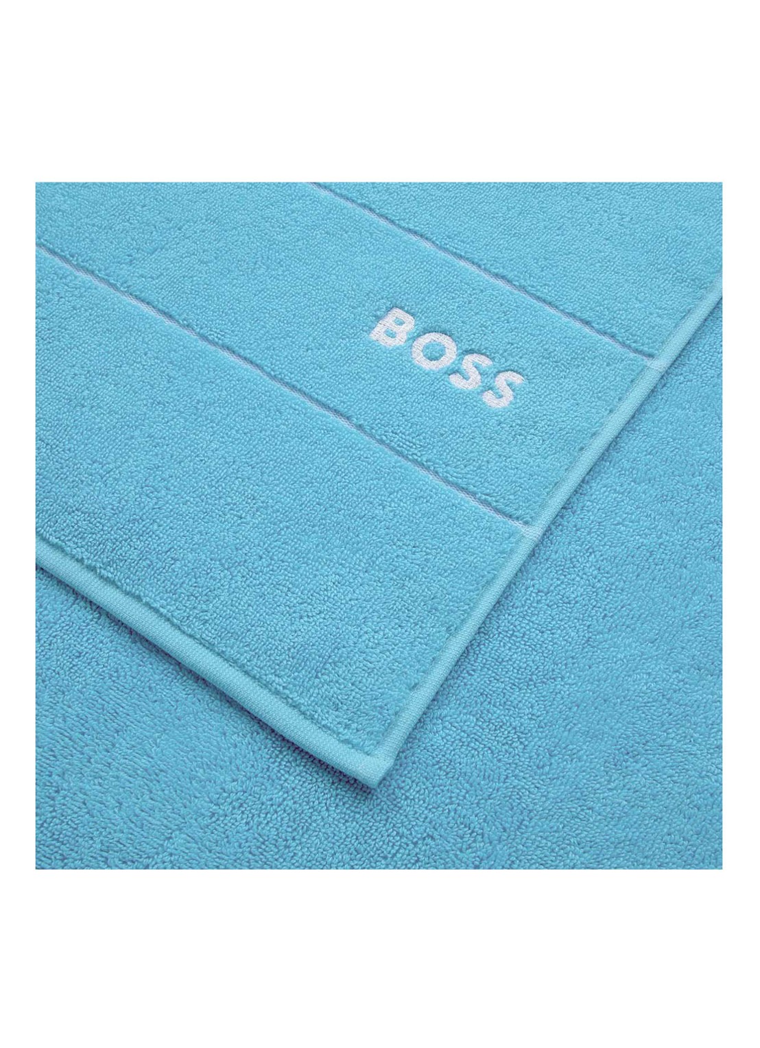 BOSS Plain gastendoek - 600 gr/m2 - 40 x 60 cm - detail turquoise