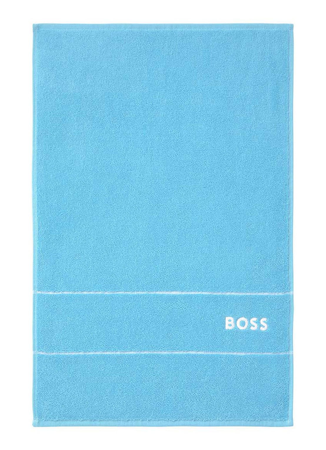 BOSS Plain gastendoek - 600 gr/m2 - 40 x 60 cm - voorkant 3 turquoise