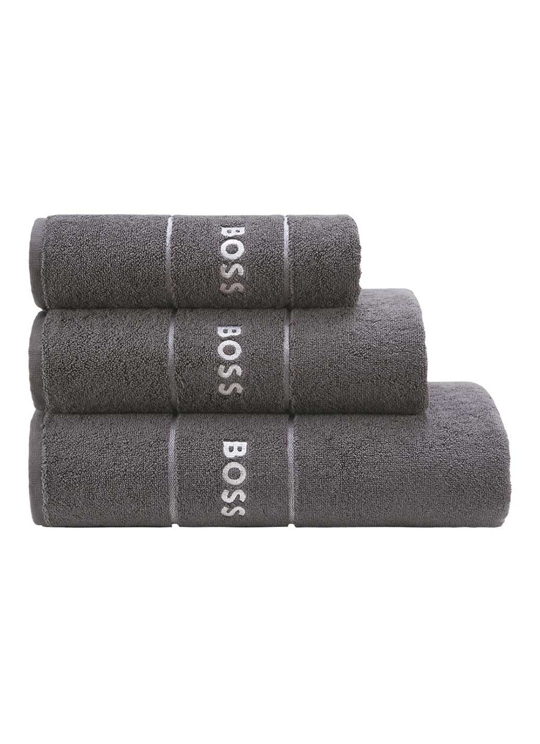 BOSS Plain gastendoek - 600 gr/m2 - 40 x 60 cm - detail 2 oranje