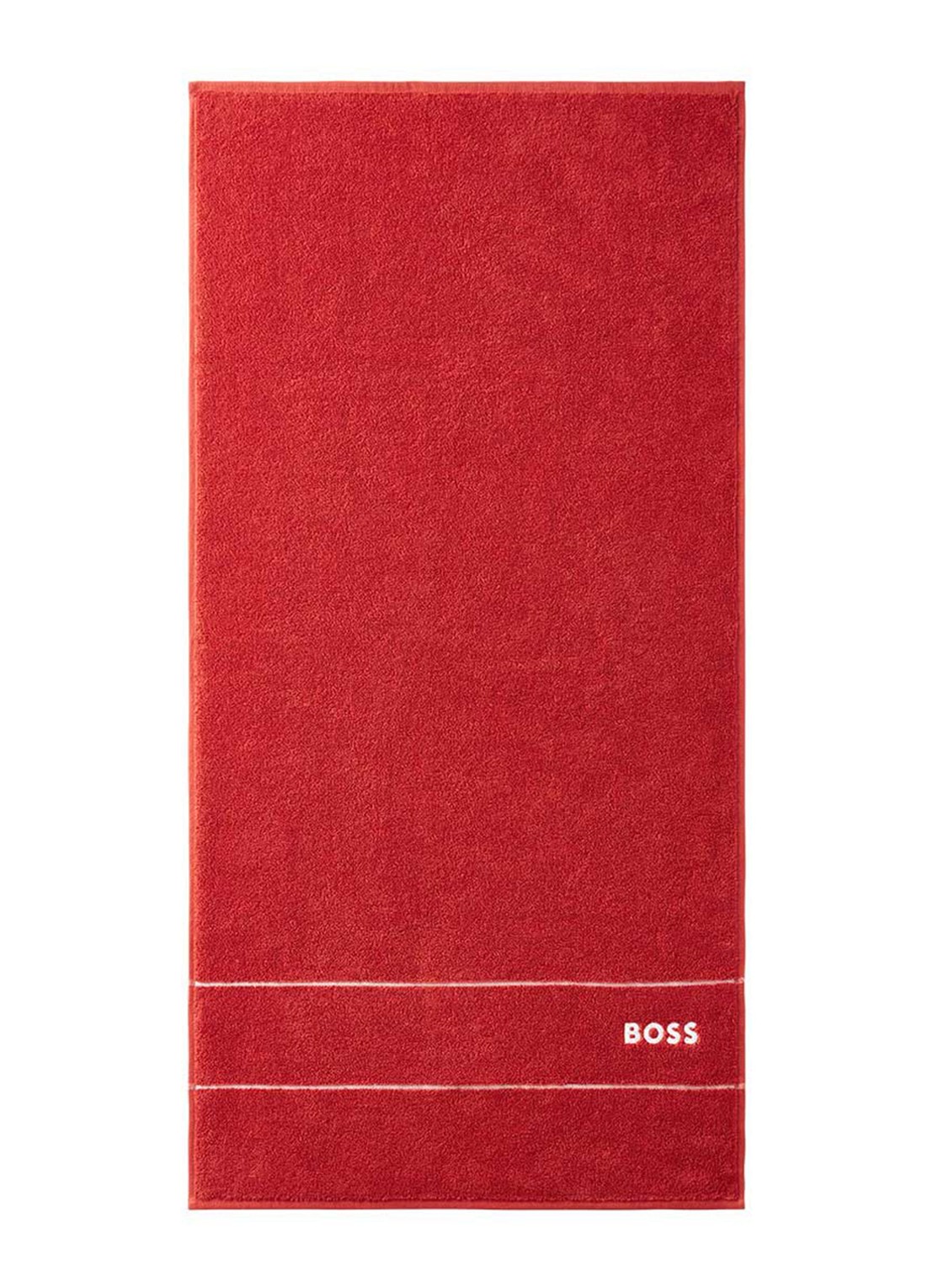 BOSS Plain gastendoek - 600 gr/m2 - 40 x 60 cm - voorkant 5 oranje