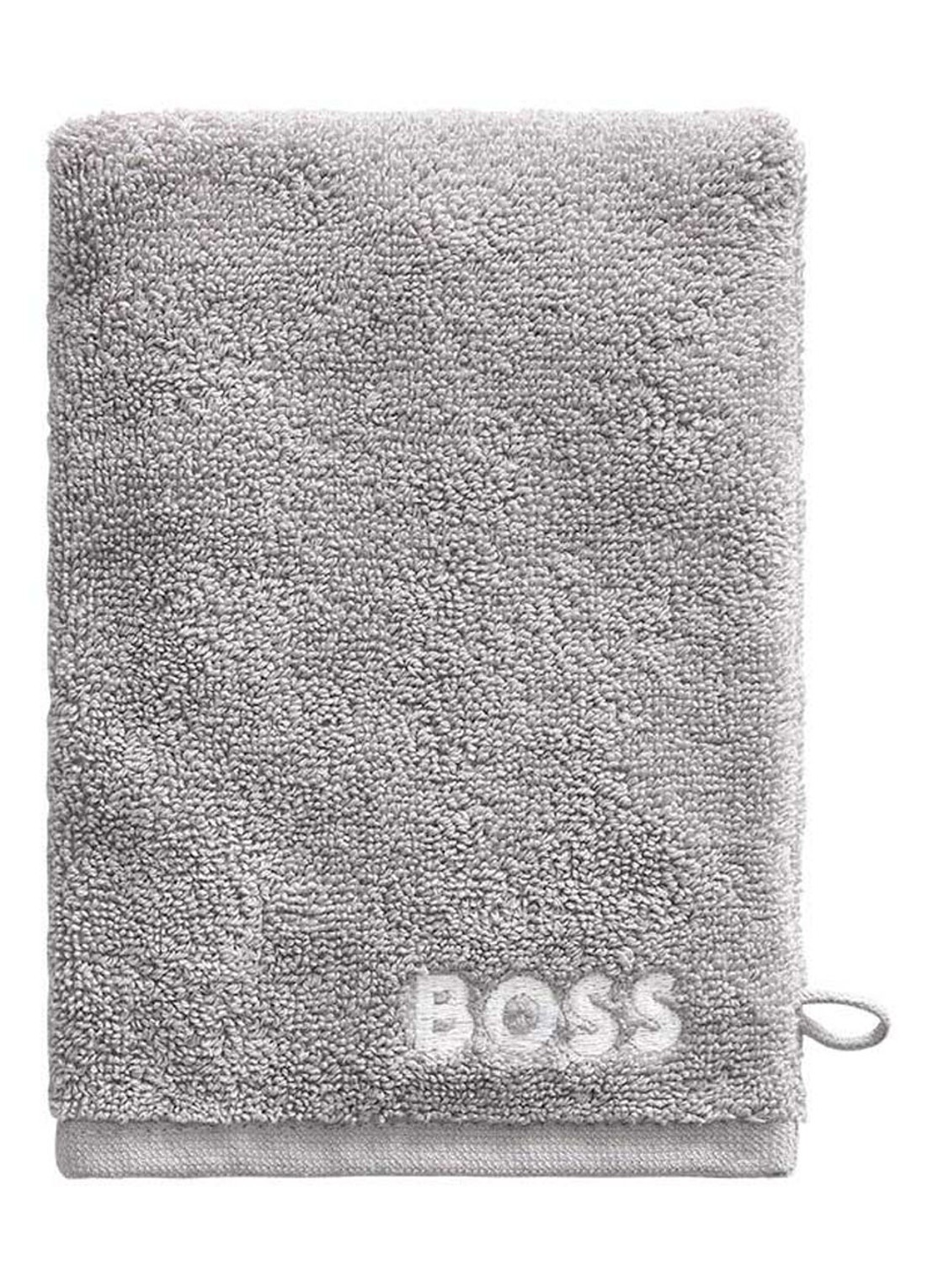 BOSS Plain washand - 600 g/m2 - 15 x 21 cm - voorkant diepzwart