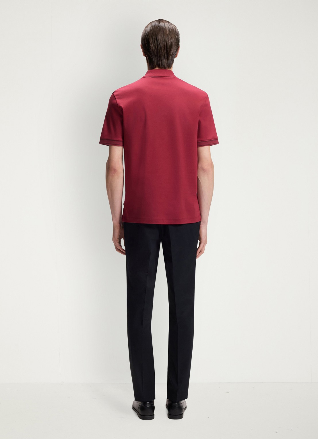 BOSS Polo met korte mouw - achterkant medium red-611 / rood