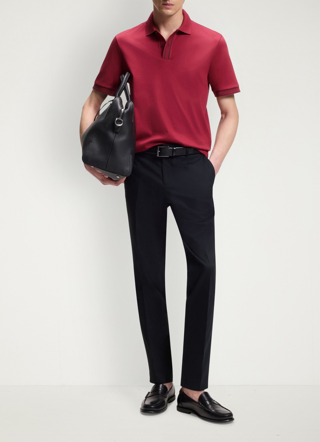 BOSS Polo met korte mouw - voorkant 5 medium red-611 / rood