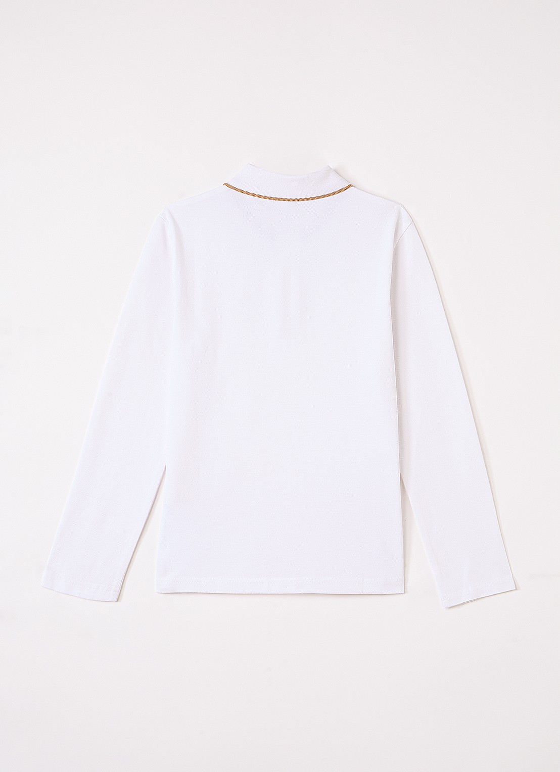 BOSS Polo met logo - voorkant 3 wit