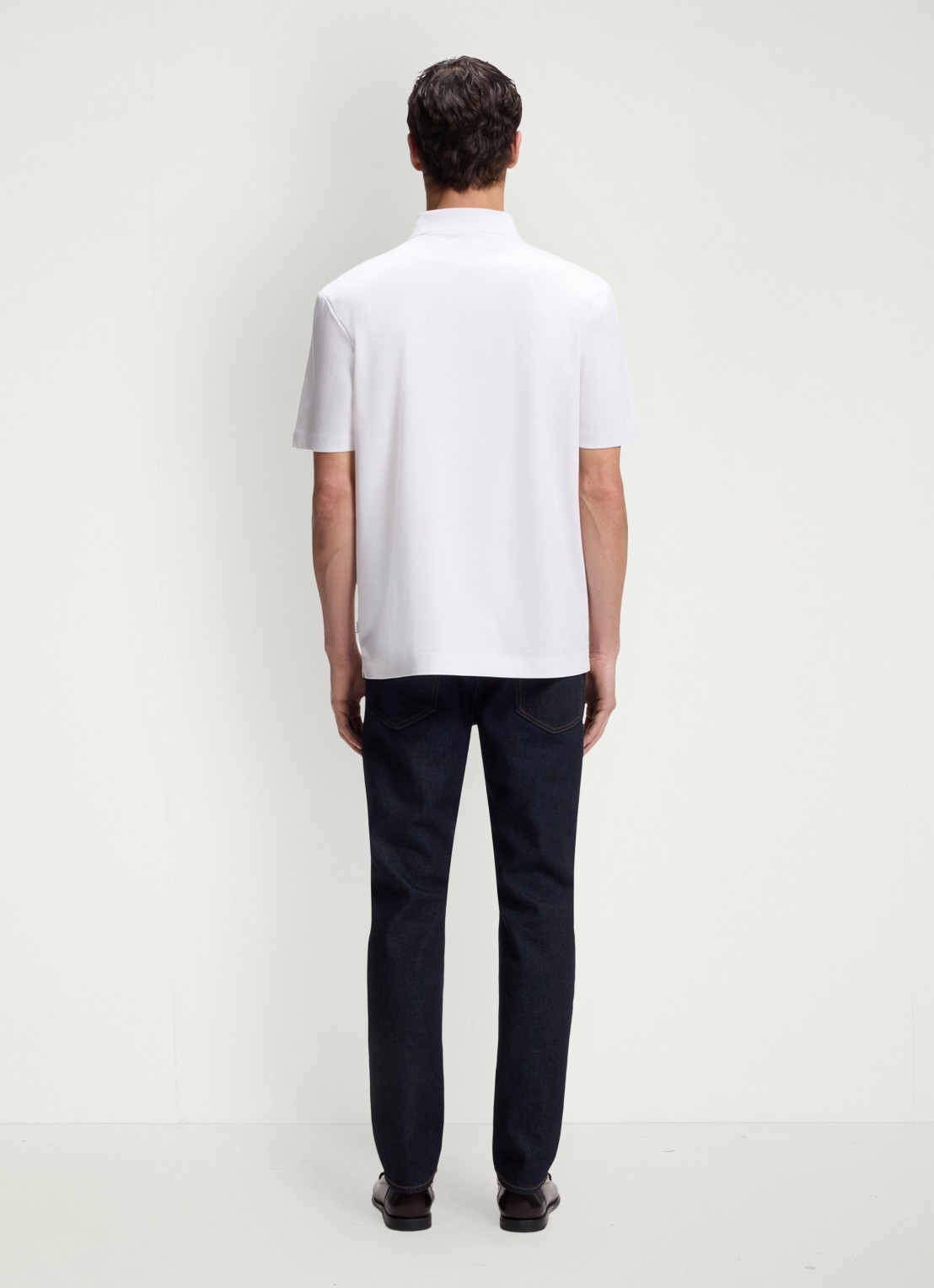 BOSS Polo met logo - achterkant wit