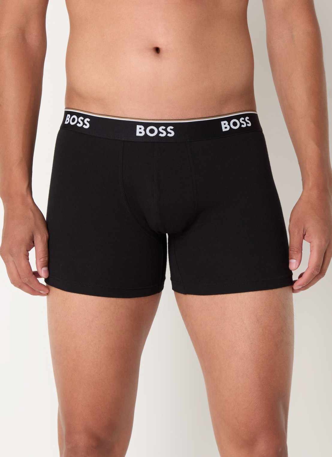 BOSS Power boxershorts met logoband in 3-pack - detail 4 donkerblauw