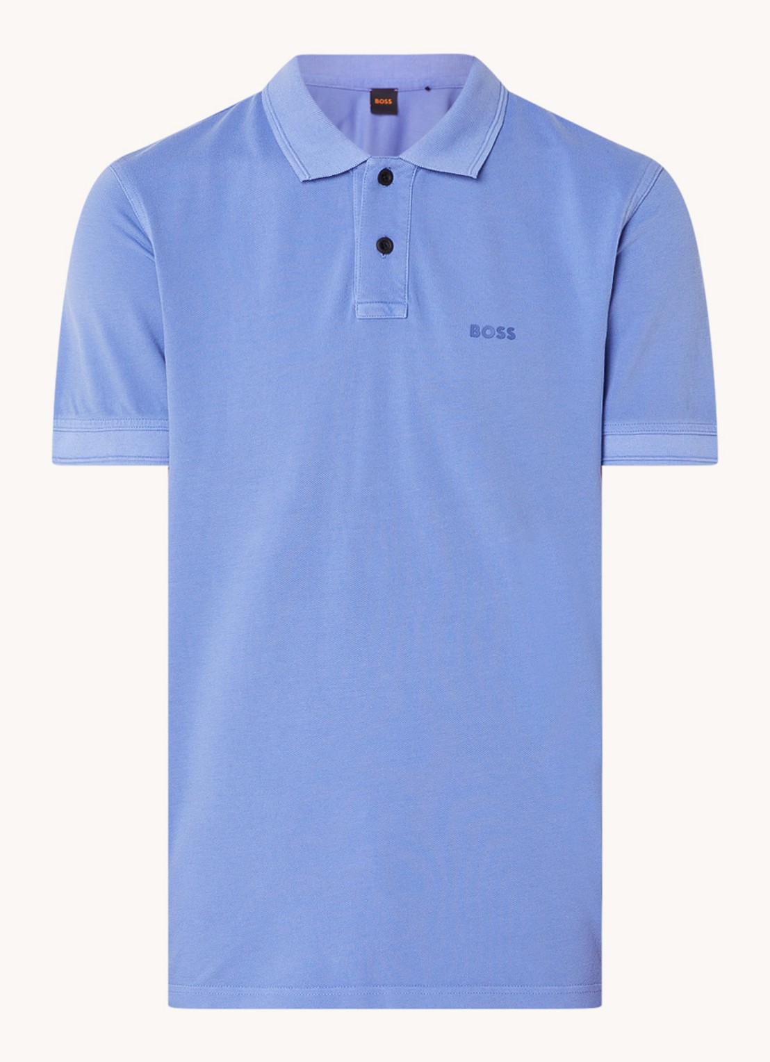 BOSS Prime regular fit polo van piqué katoen met logo - voorkant 3 bright purple-525 / paars
