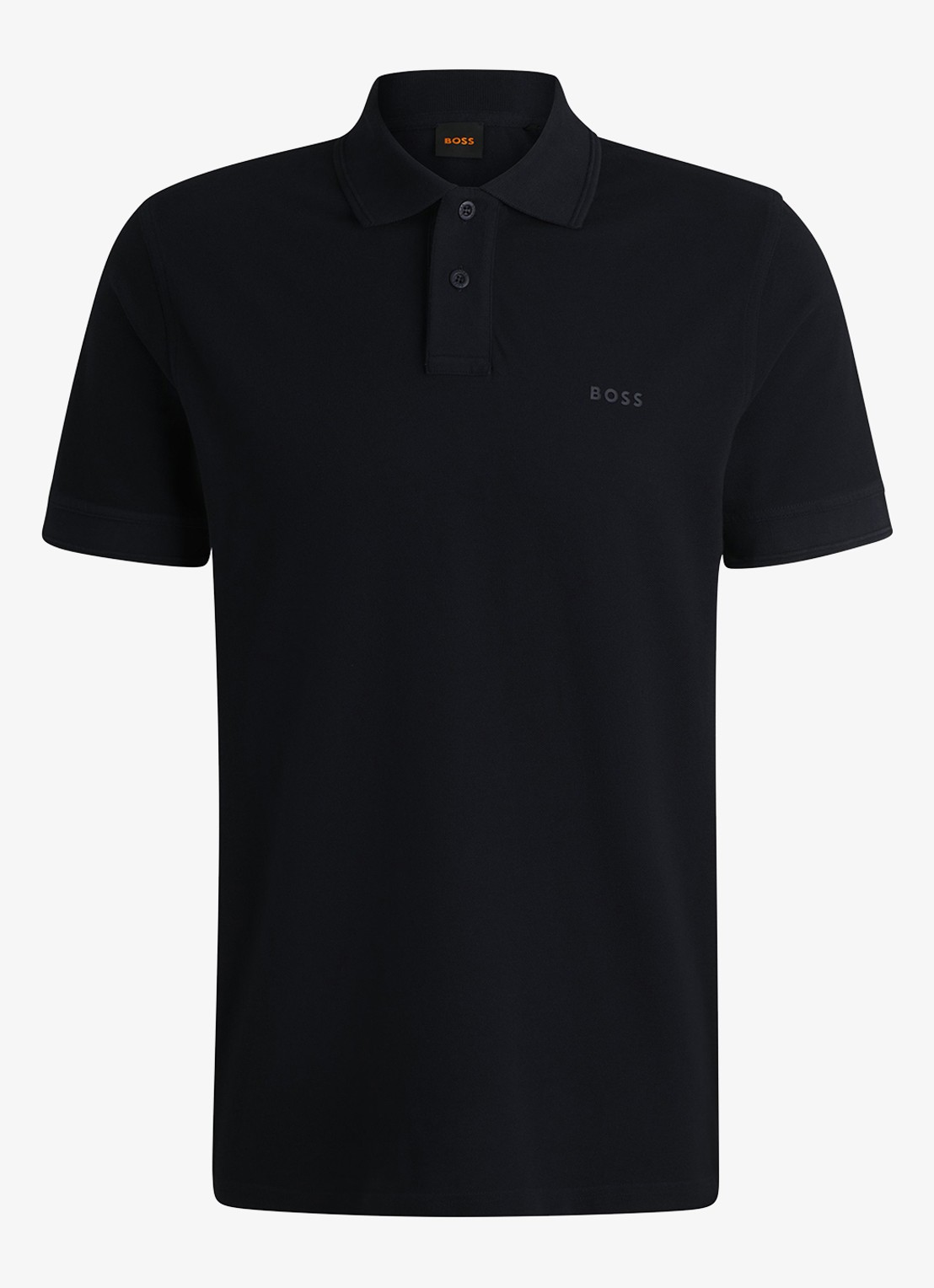 BOSS Prime regular fit polo van piqué katoen met logo - voorkant 4 dark blue-404 / blauw