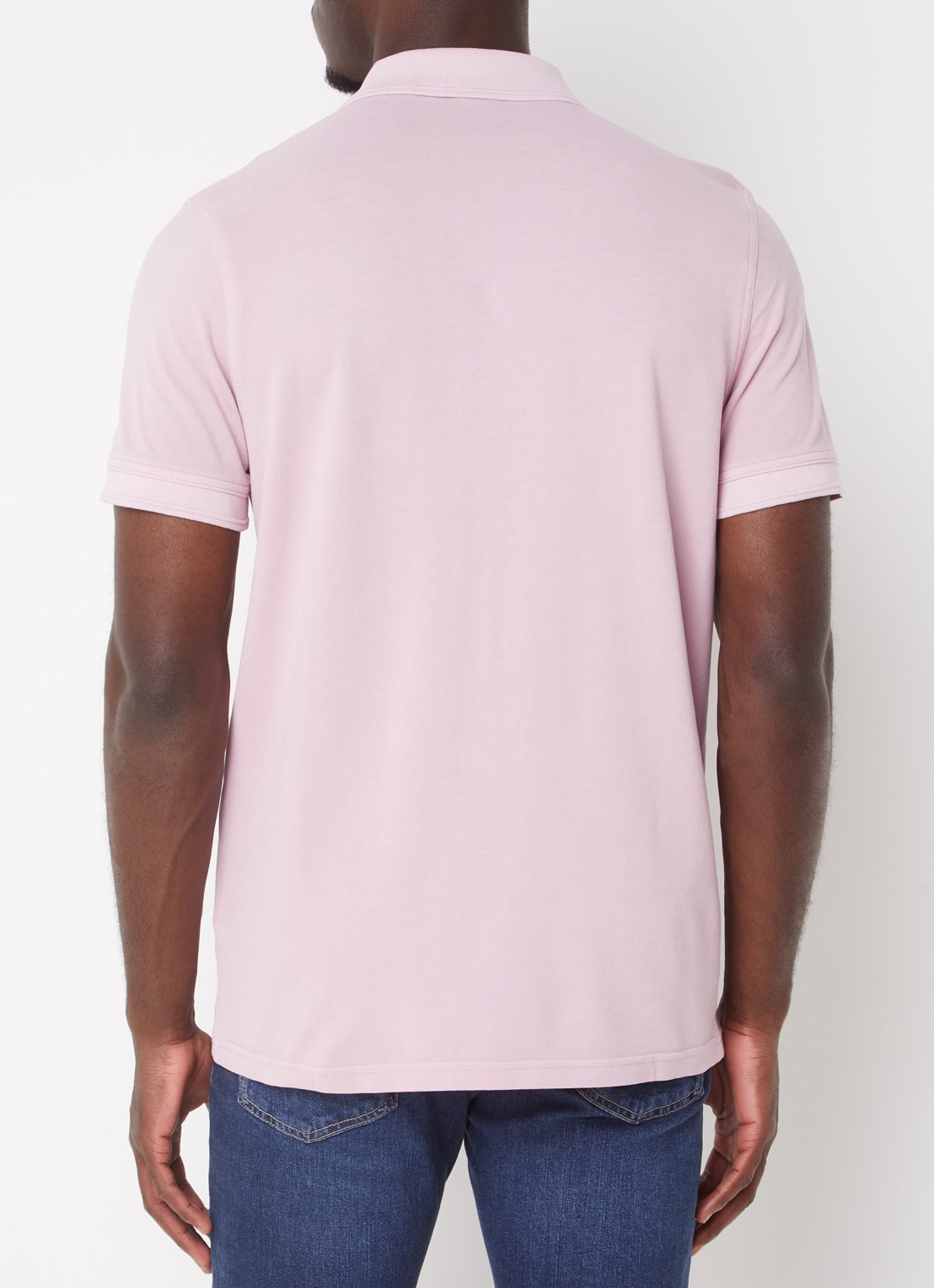 BOSS Prime regular fit polo van piqué katoen met logo - achterkant open purple-548 / paars