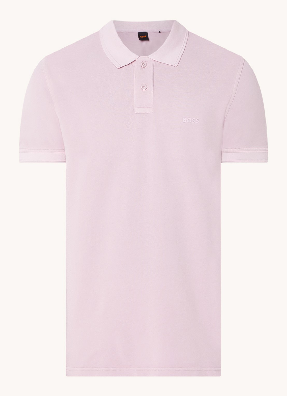 BOSS Prime regular fit polo van piqué katoen met logo - voorkant 2 open purple-548 / paars