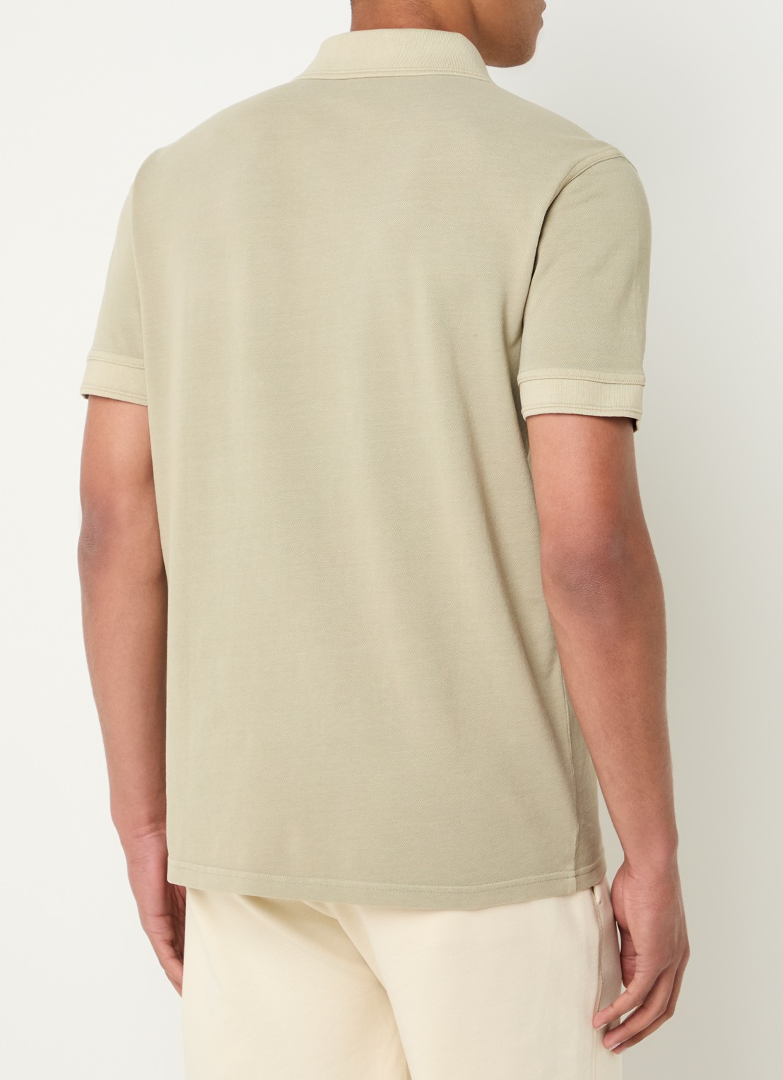 BOSS Prime regular fit polo van piqué katoen met logo - achterkant 3 open green-370 / groen