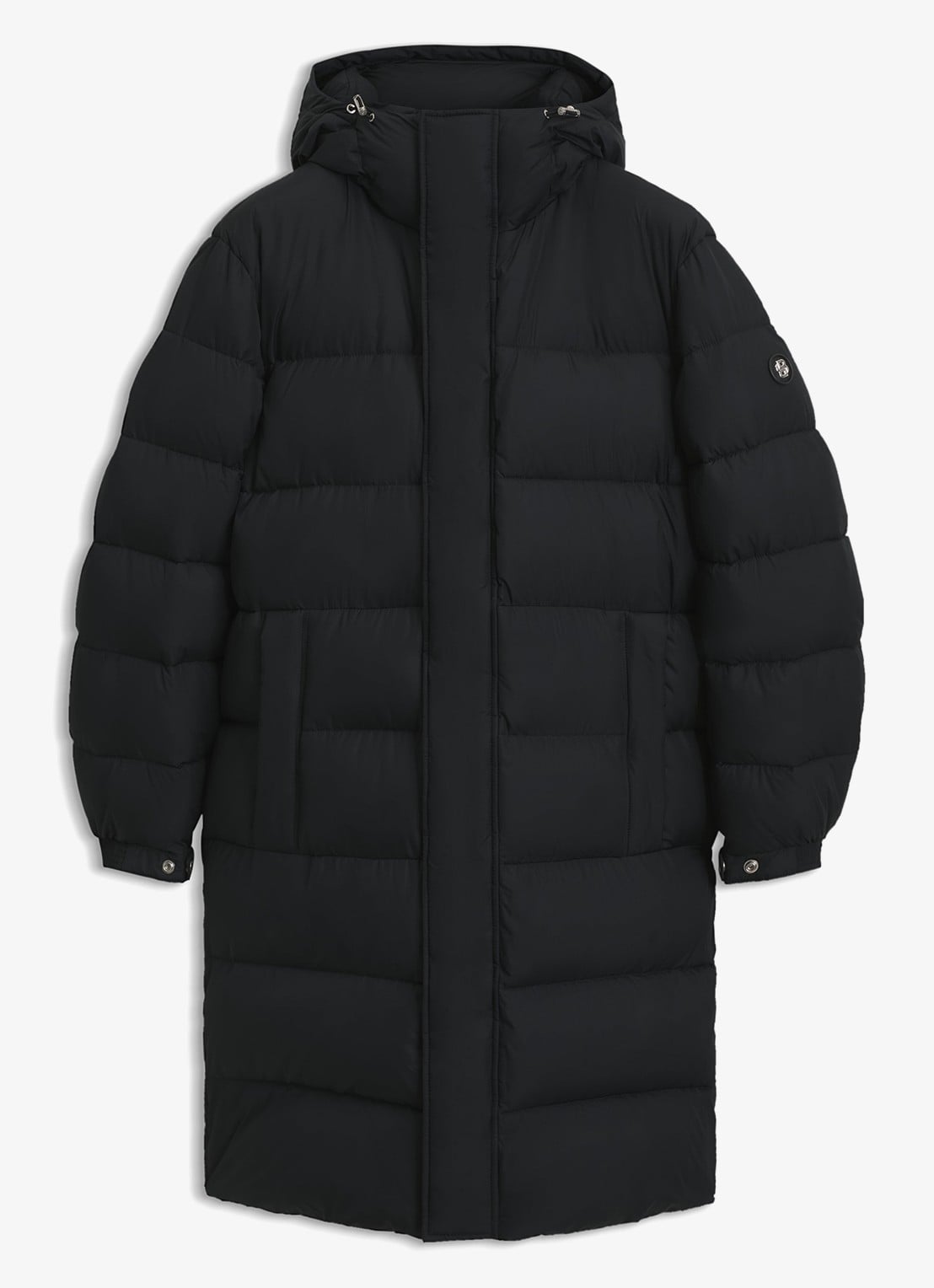 BOSS Puffer jas met waterafstotende coating - voorkant zwart