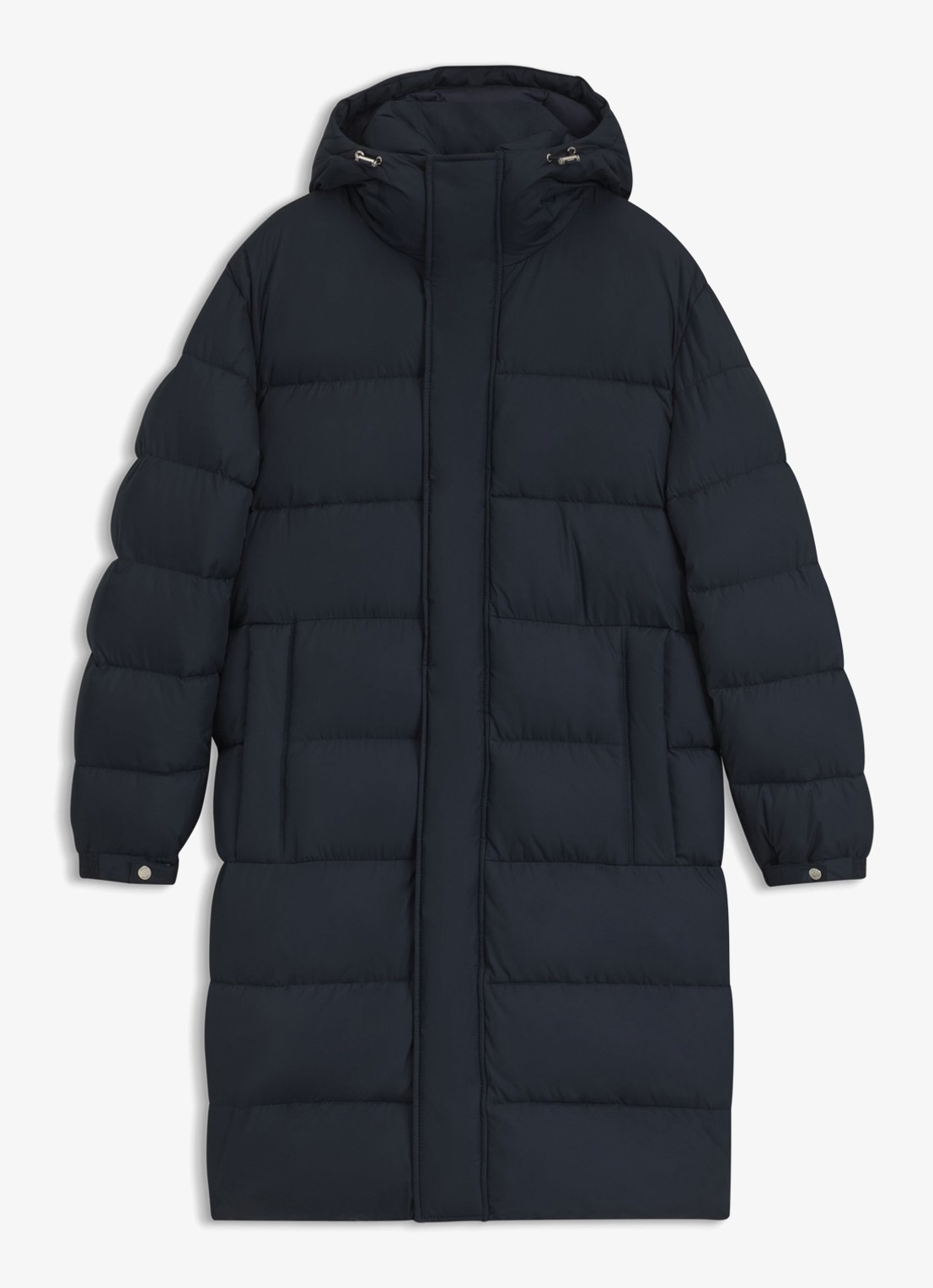 BOSS Puffer jas met waterafstotende coating - voorkant 4 blauw