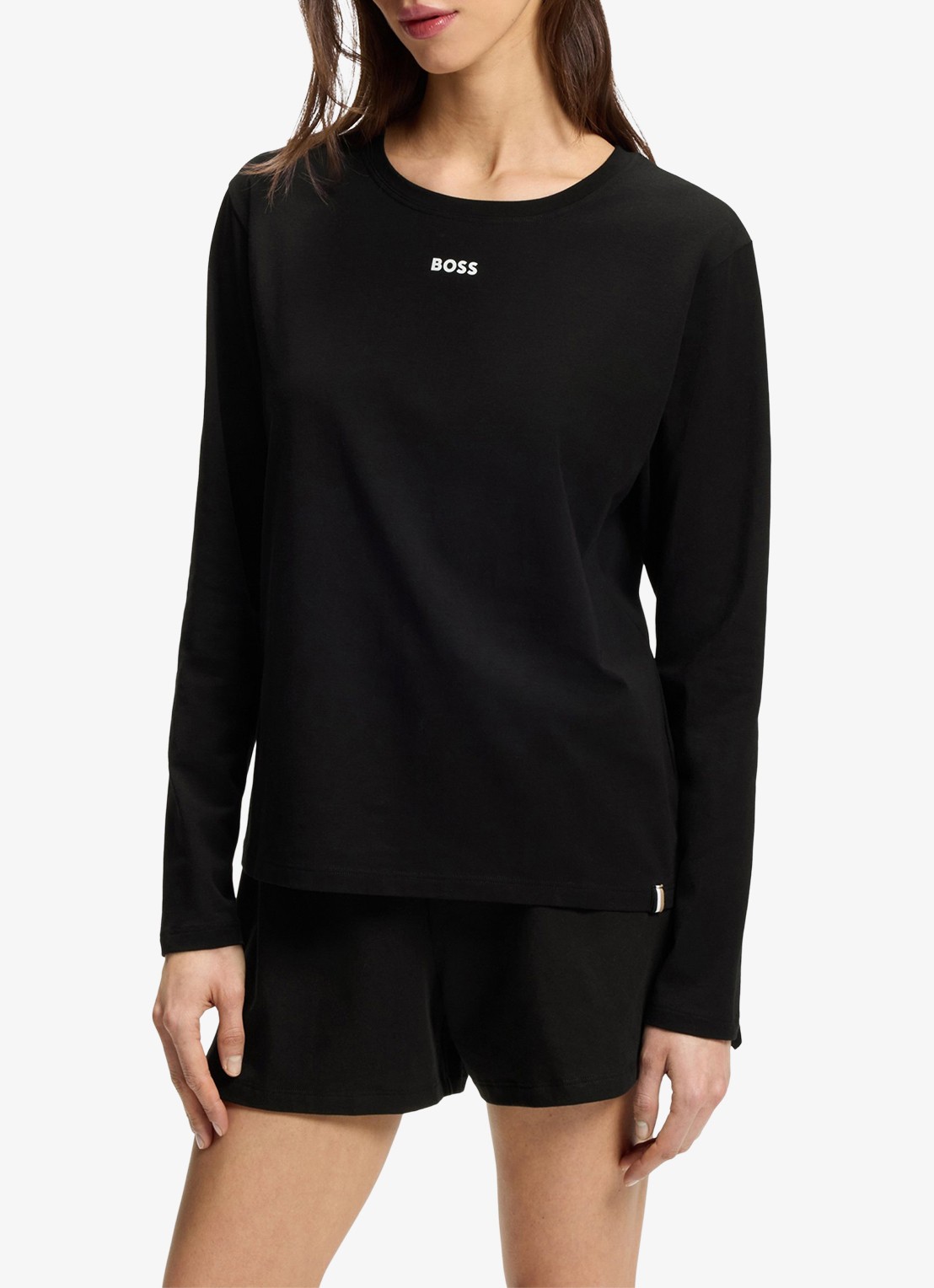 BOSS Pyjama top met logo  - detail 3 zwart