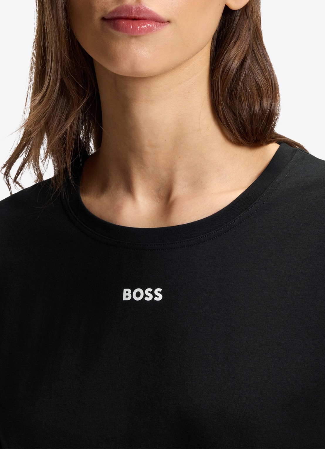 BOSS Pyjama top met logo  - detail 4 zwart