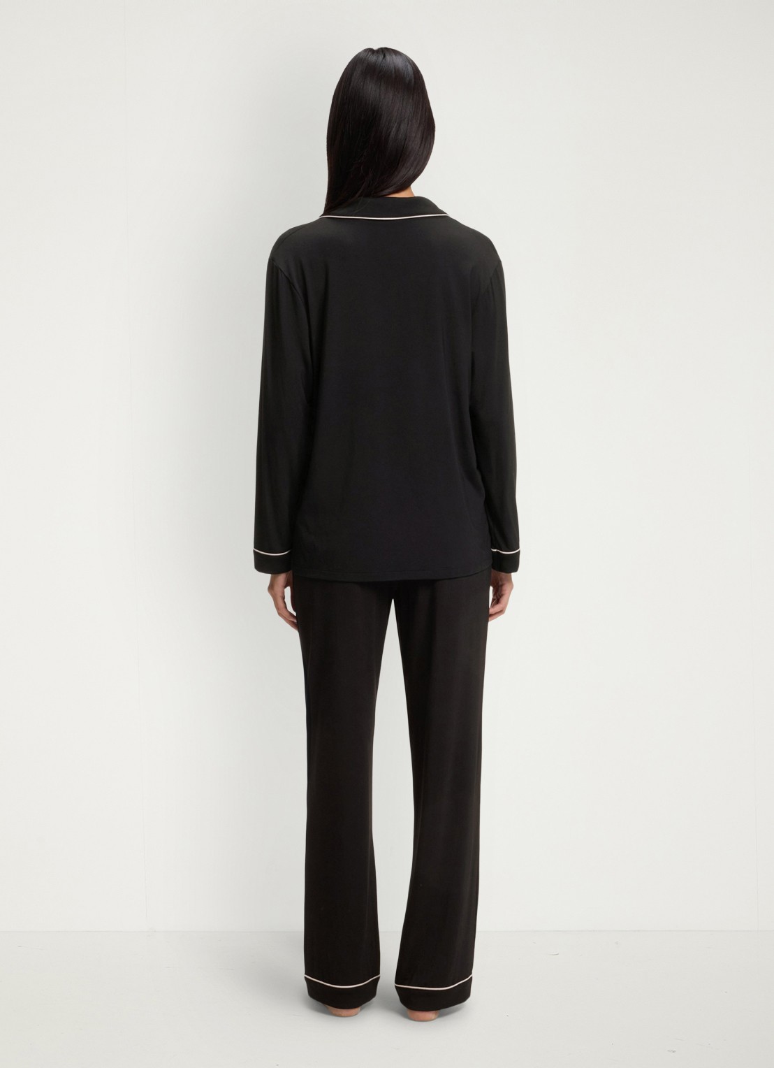 BOSS Pyjamaset met logo  - achterkant 5 zwart