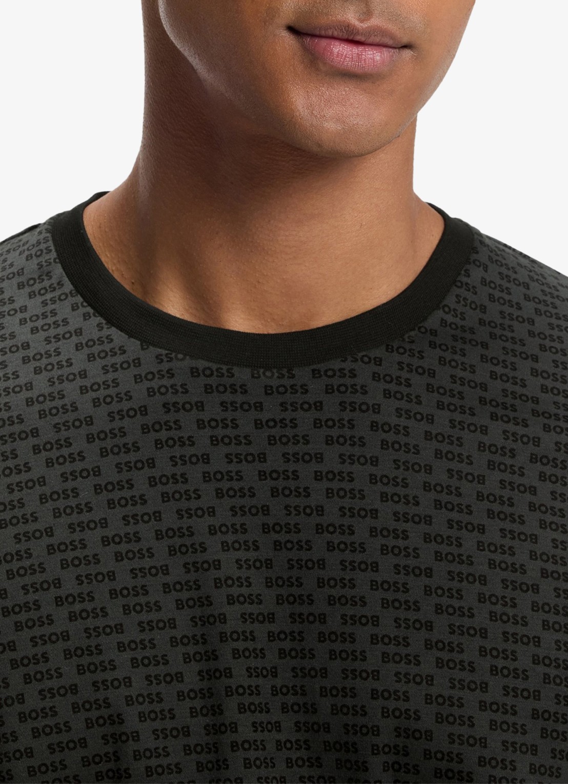 BOSS Pyjamaset met logoprint 2-delig - detail 2 black-002 / zwart