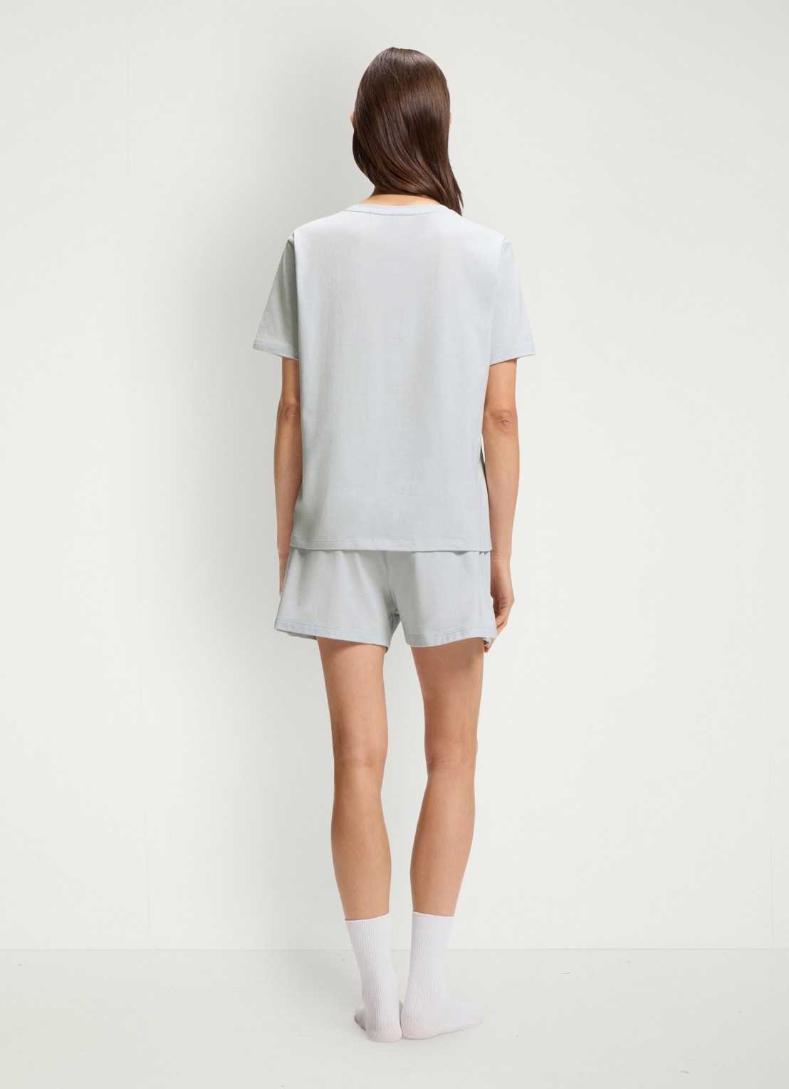 BOSS Pyjamashirt van stretchkatoen met logoprint - achterkant light/pastel purple-531 / paars