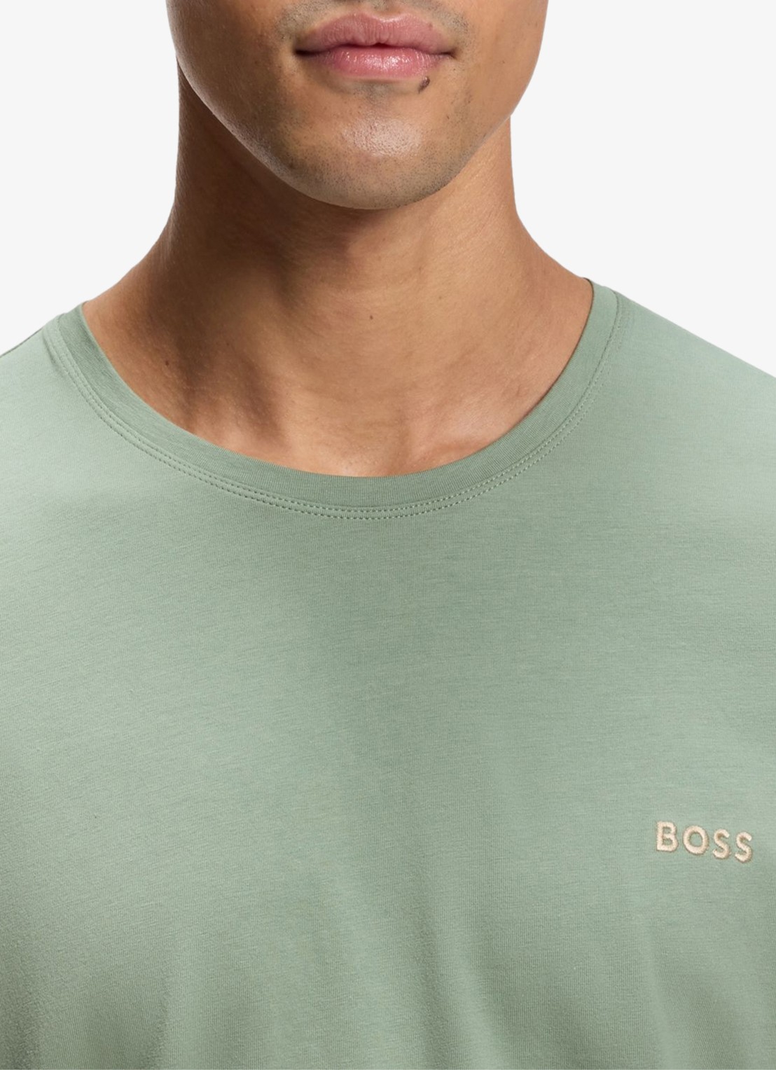 BOSS Pyjamatop met logo - detail 4 lichtgroen