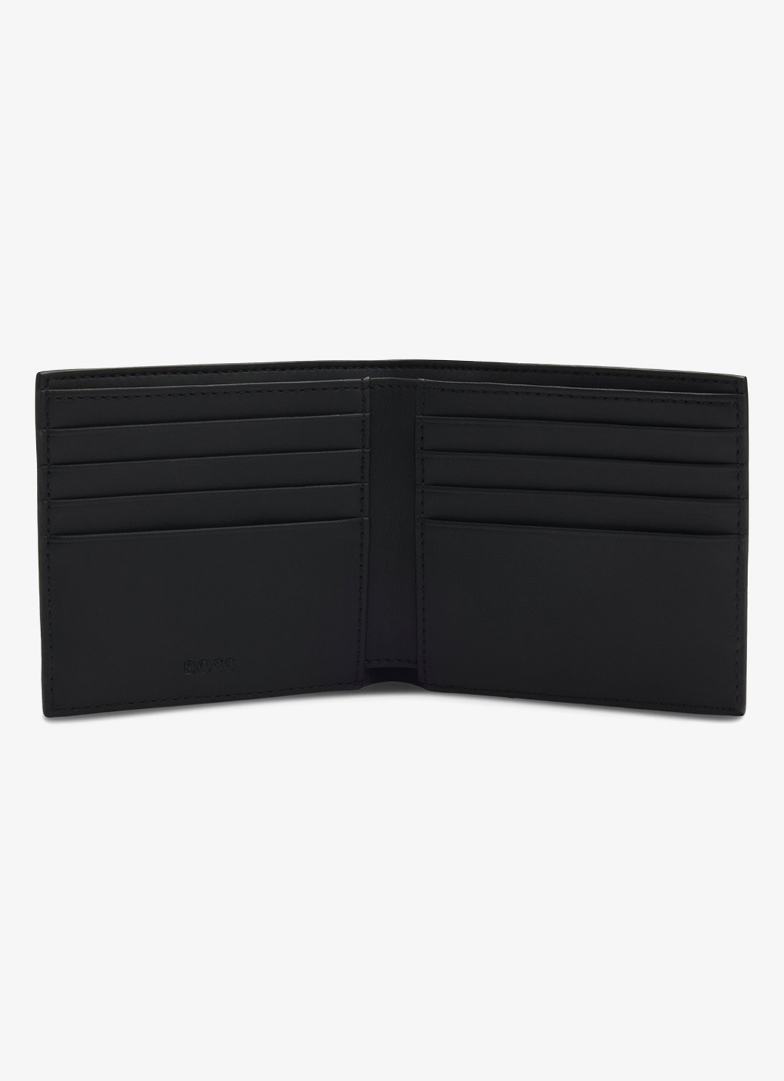 BOSS Ray_MP_8cc portemonnee met logoprint - achterkant black-002 / zwart