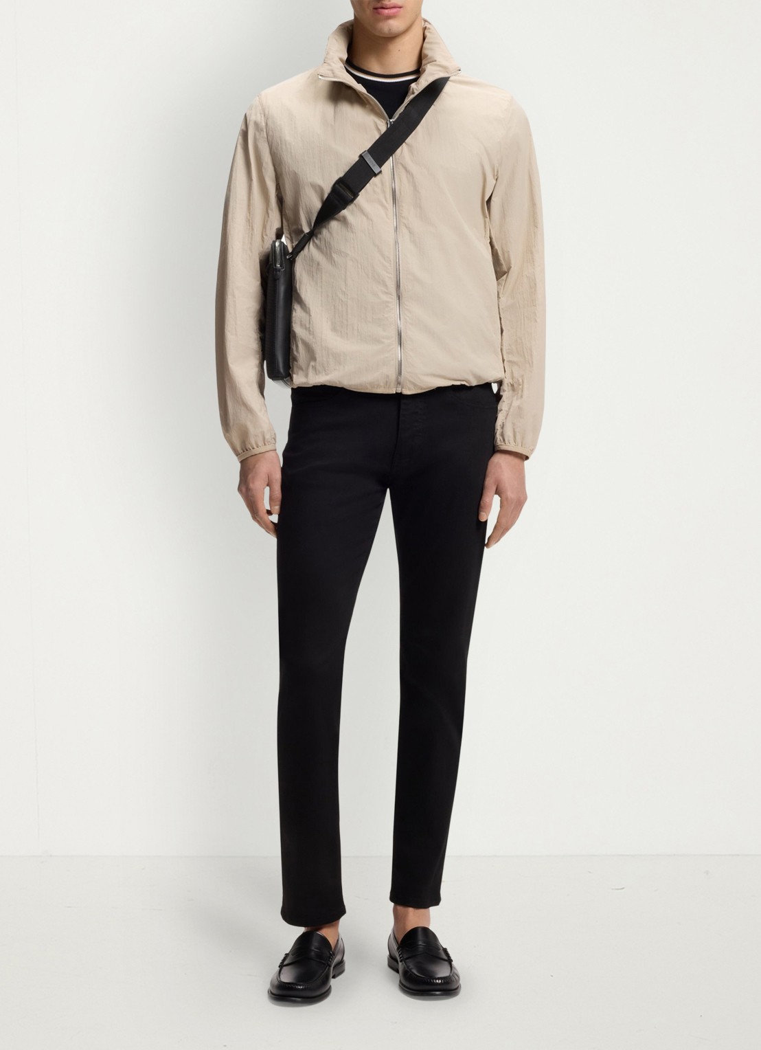 BOSS Ray_MP_Envelope crossbodytas met logoprint - detail 4 black-001 / zwart