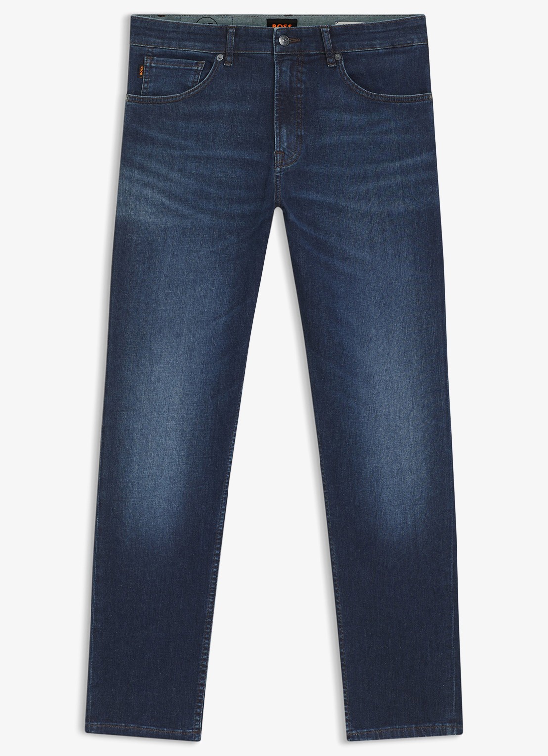 BOSS Re.Maine Bo regular fit jeans met medium wassing - voorkant 5 medium blue-420 / blauw