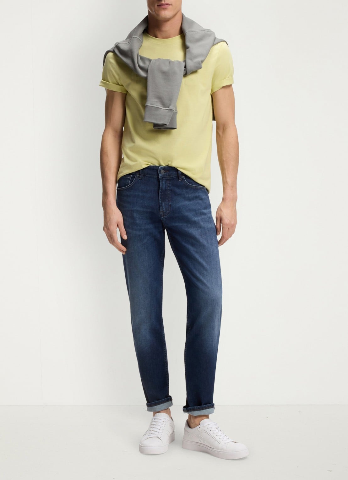 BOSS Re.Maine Bo regular fit jeans met medium wassing - voorkant 6 medium blue-420 / blauw