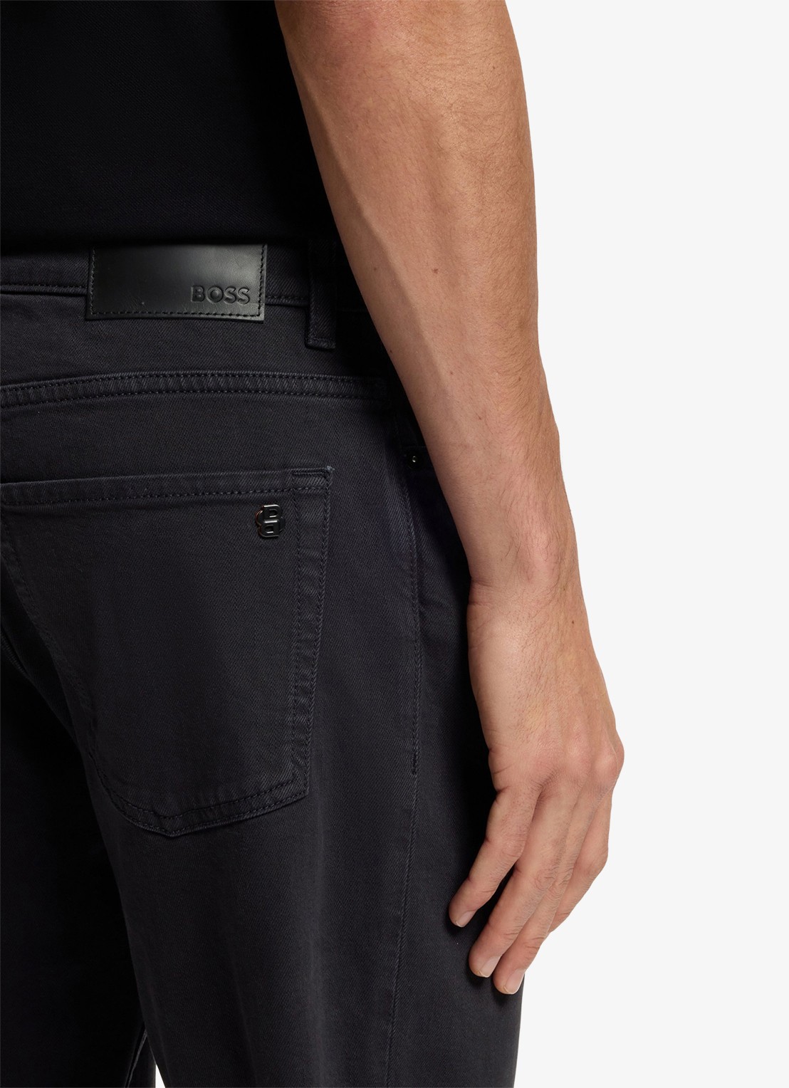 BOSS Re.Maine Bo regular fit jeans met stretch - detail 2 dark blue-404 / blauw