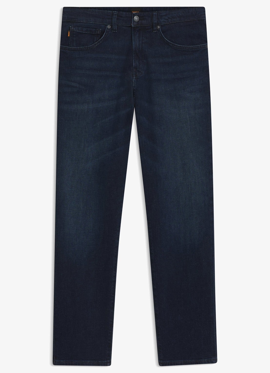 BOSS Re.Maine regular fit jeans met donkere wassing - voorkant 5 donkerblauw