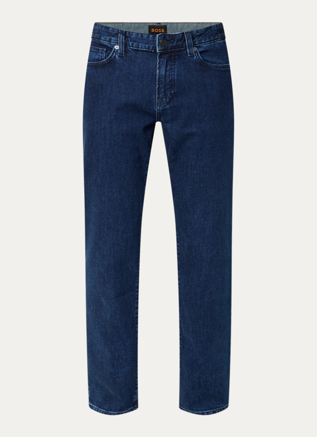 BOSS Re.Maine straight leg jeans met donkere wassing - voorkant 4 indigo