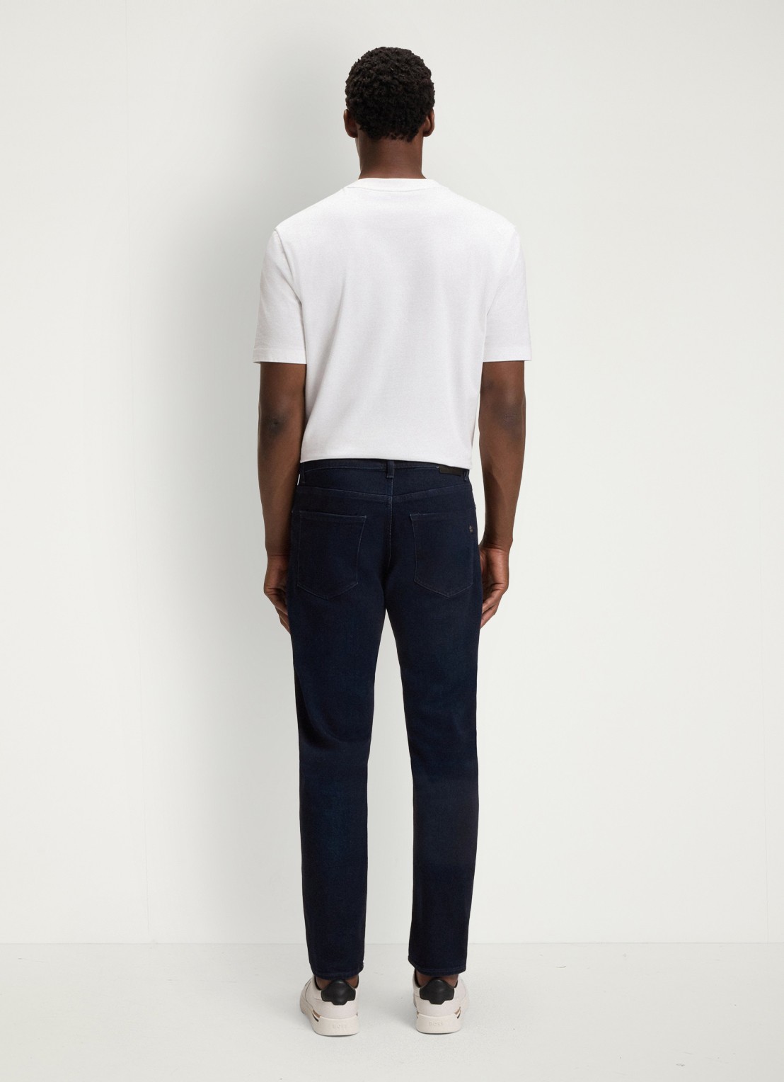 BOSS Re.maine straight leg jeans met donkere wassing - detail 4 donkerblauw