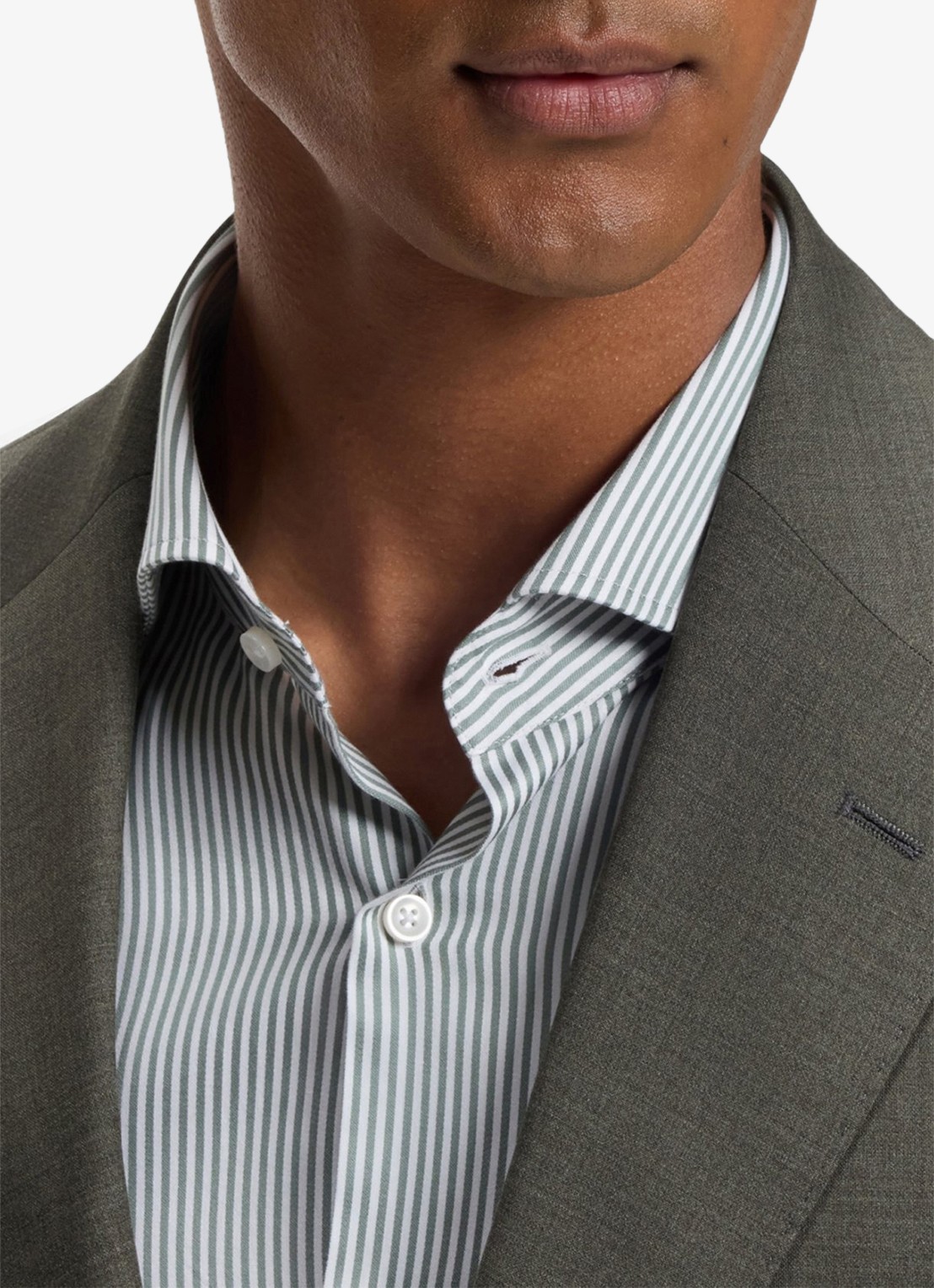 BOSS Regular fit 2-delig pak van gemêleerde stretchwol - detail 2 open green-347 / groen