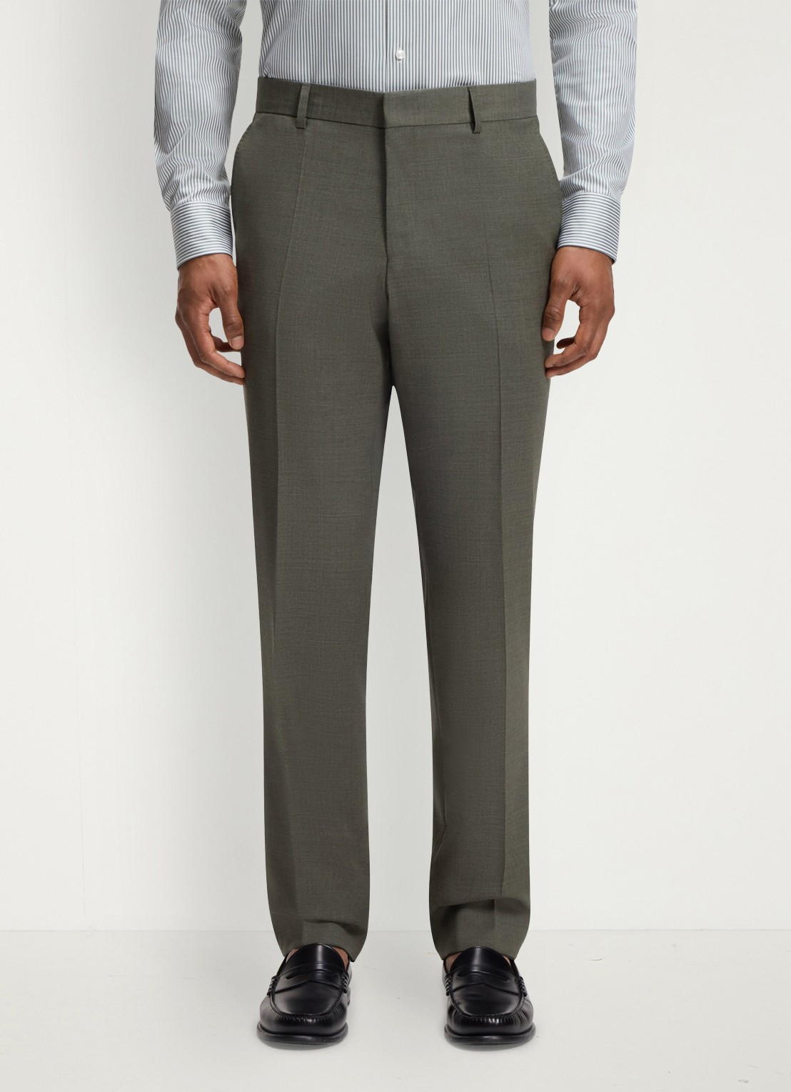 BOSS Regular fit 2-delig pak van gemêleerde stretchwol - detail 4 open green-347 / groen