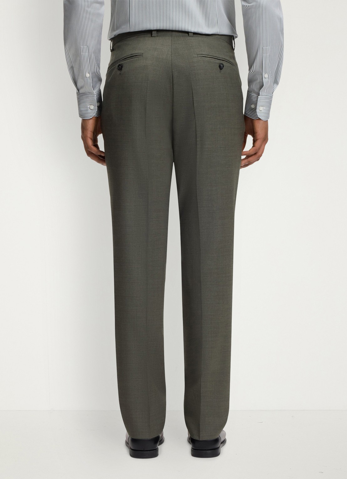 BOSS Regular fit 2-delig pak van gemêleerde stretchwol - detail 5 open green-347 / groen