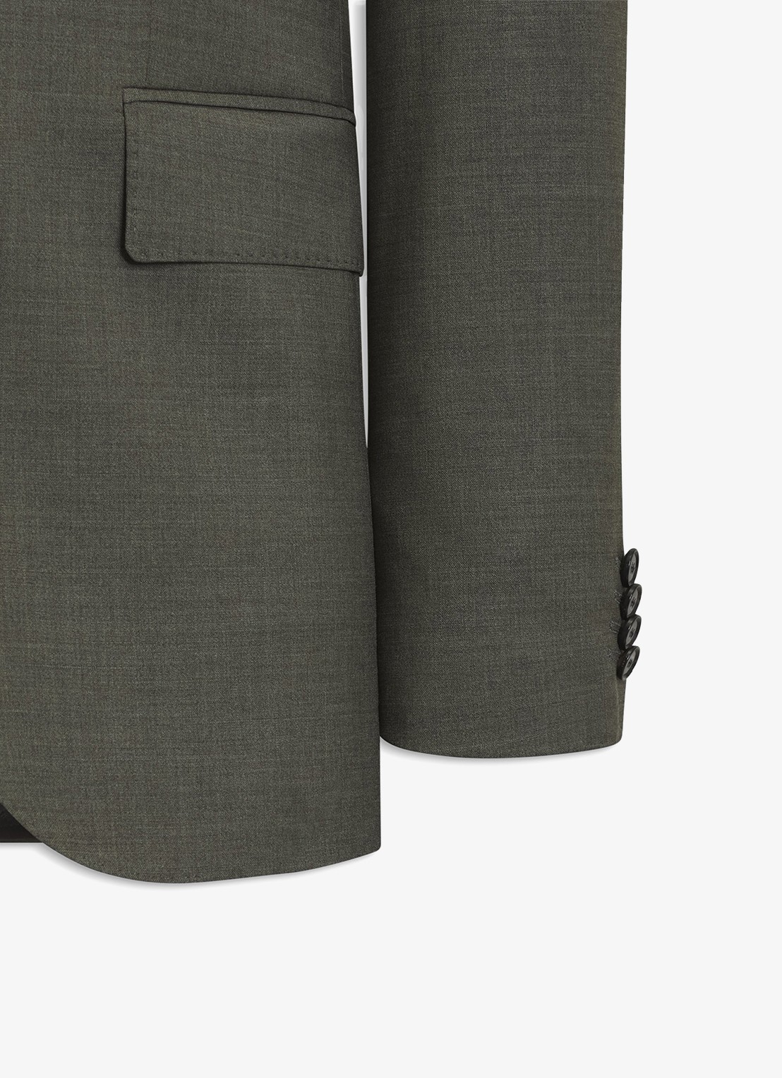 BOSS Regular fit 2-delig pak van gemêleerde stretchwol - detail 2 open green-347 / groen