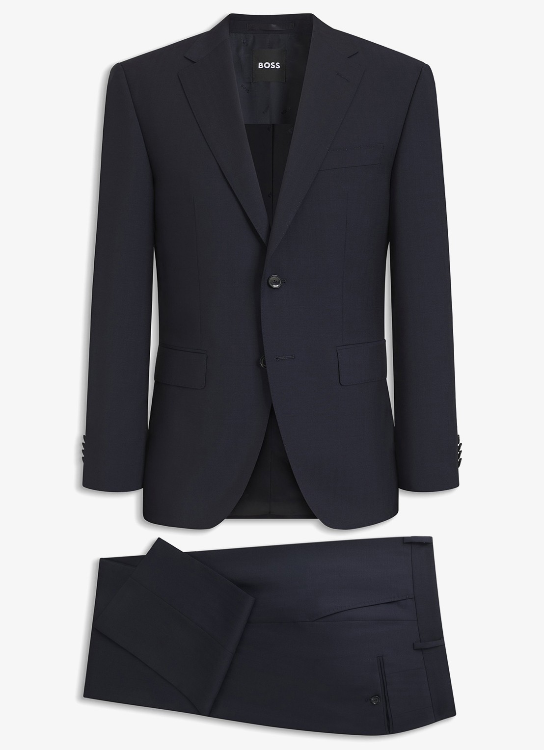 BOSS Regular fit 2-delig pak van scheerwol - voorkant 7 blauw