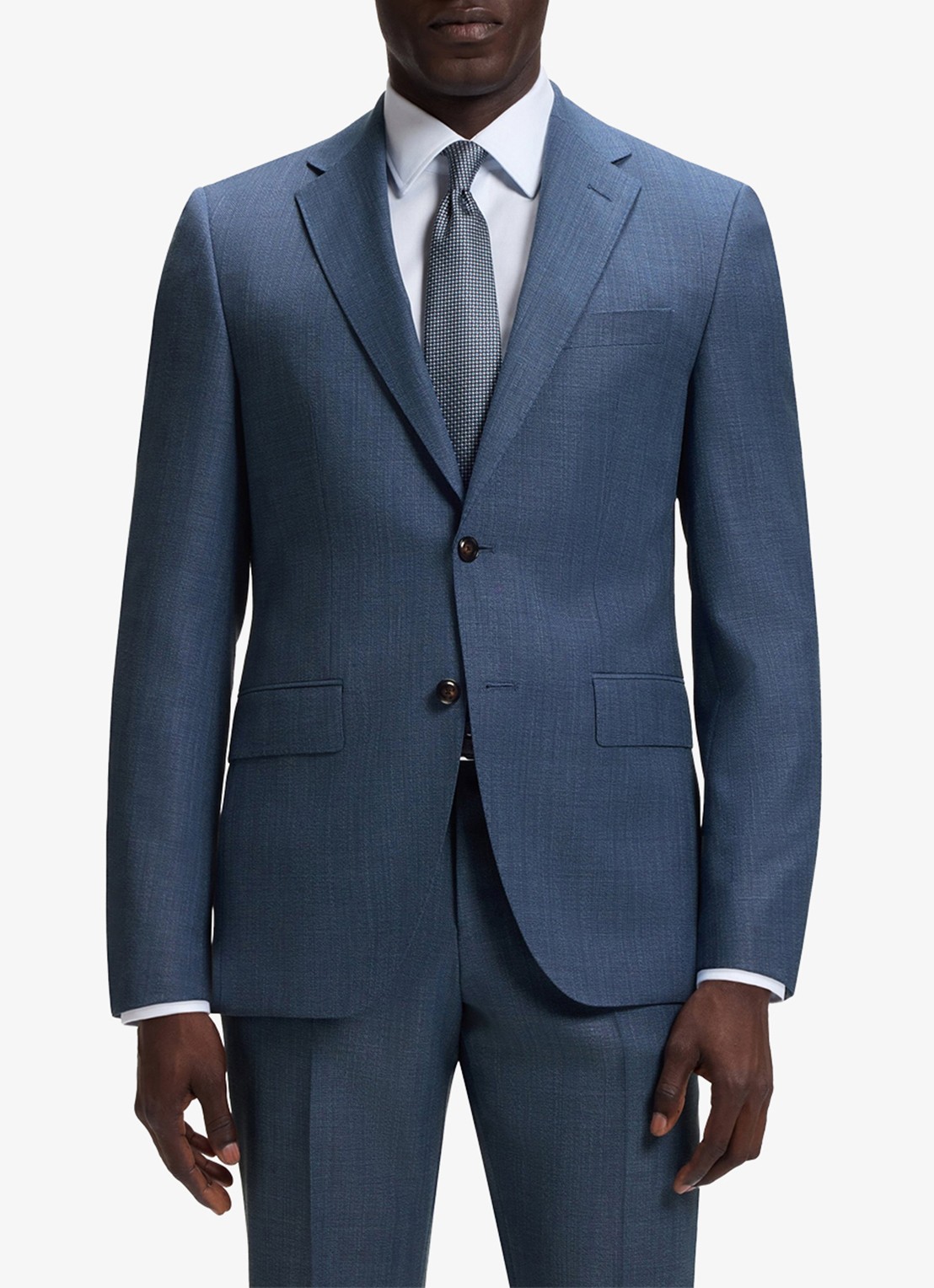 BOSS Regular fit 2-delig pak van scheerwol - detail 2 lichtblauw