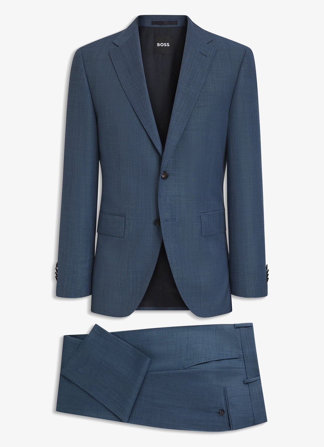 BOSS Regular fit 2-delig pak van scheerwol - voorkant 7 lichtblauw