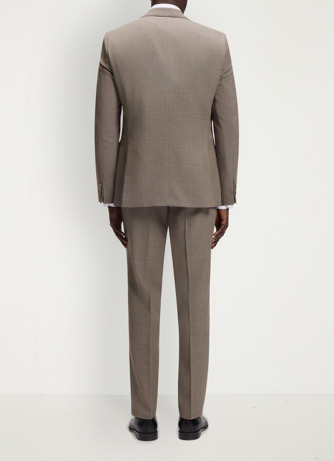 BOSS Regular fit 3-delig pak van scheerwol - achterkant 6 donkerbeige