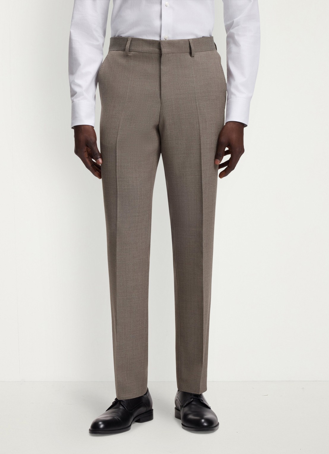 BOSS Regular fit 3-delig pak van scheerwol - detail 4 donkerbeige