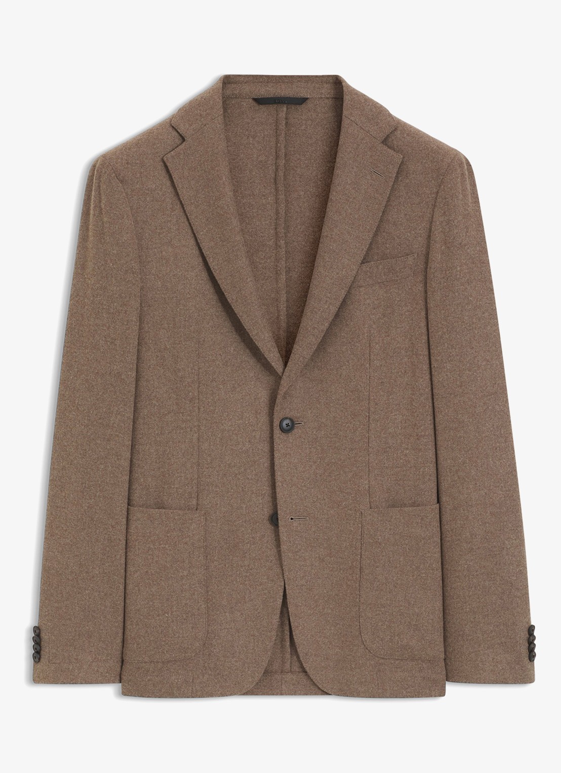BOSS Regular fit colbert met opgestikte zakken - voorkant open brown-240 / bruin