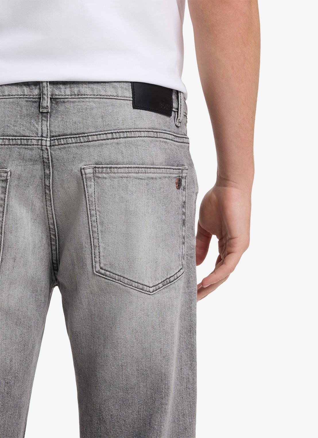 BOSS Regular fit jeans met steekzakken - detail 5 light/pastel grey-055 / grijs