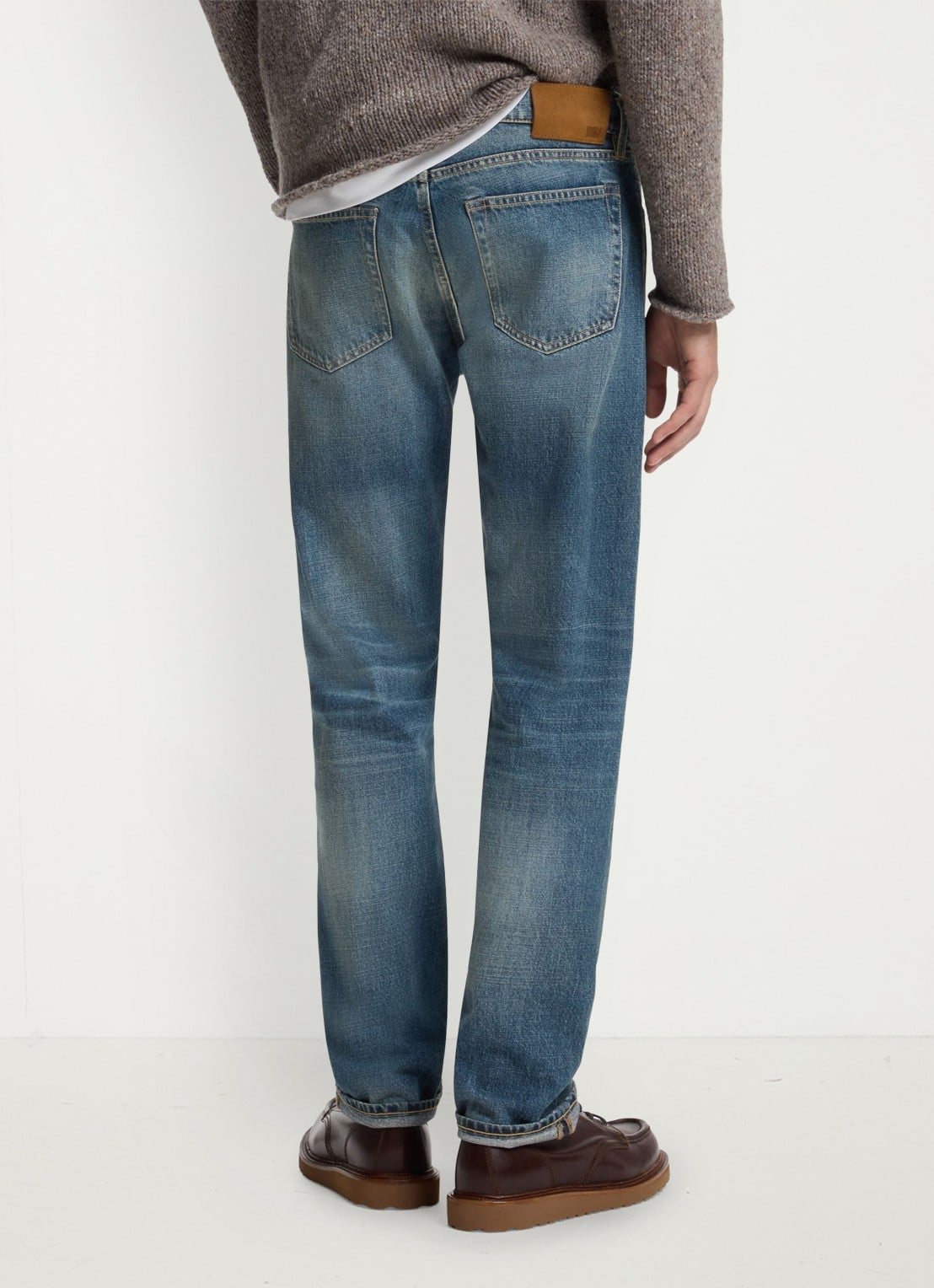 BOSS Regular fit jeans met steekzakken - achterkant 3 indigo