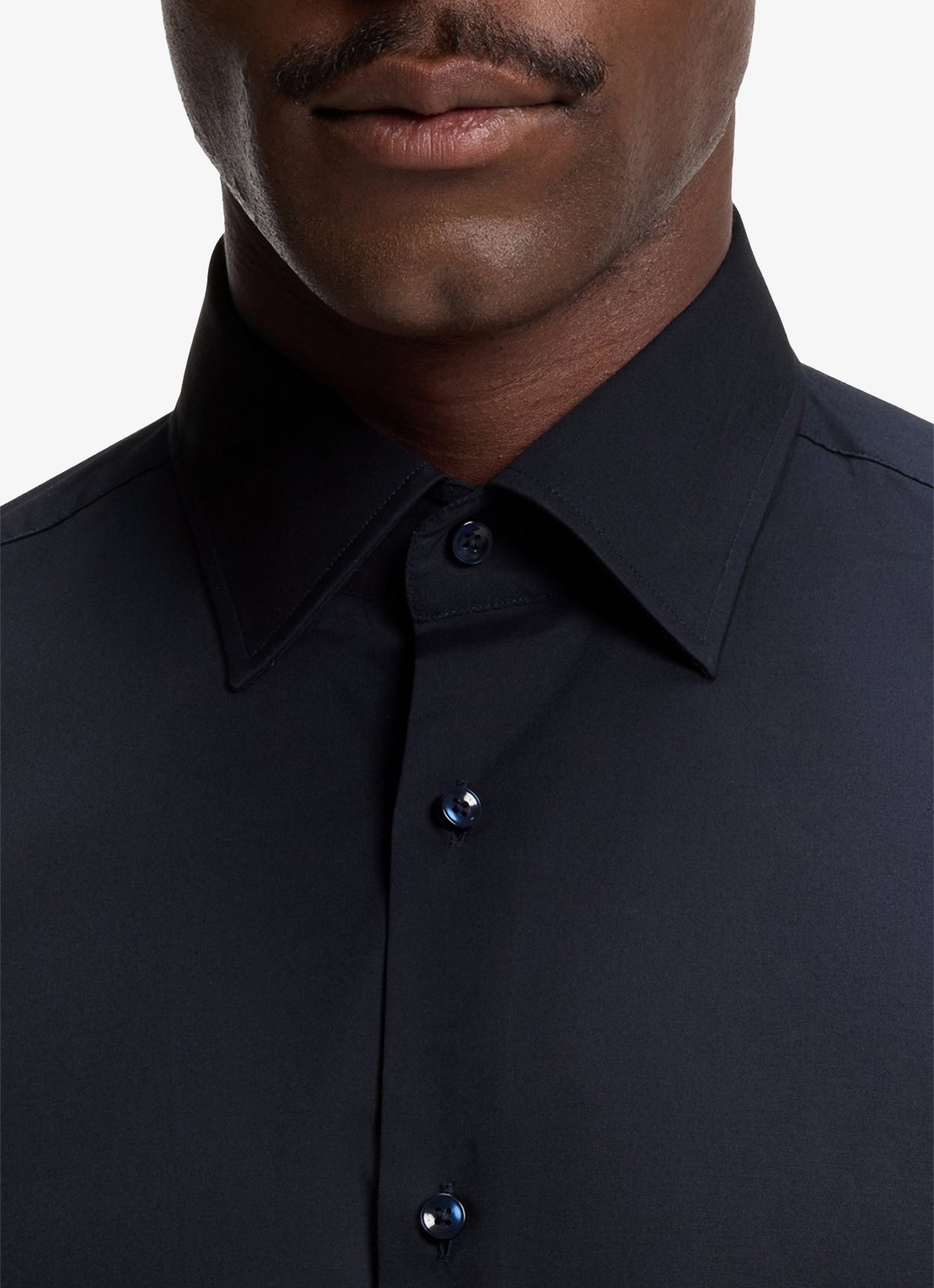 BOSS Regular fit overhemd in katoenblend - detail 3 blauw