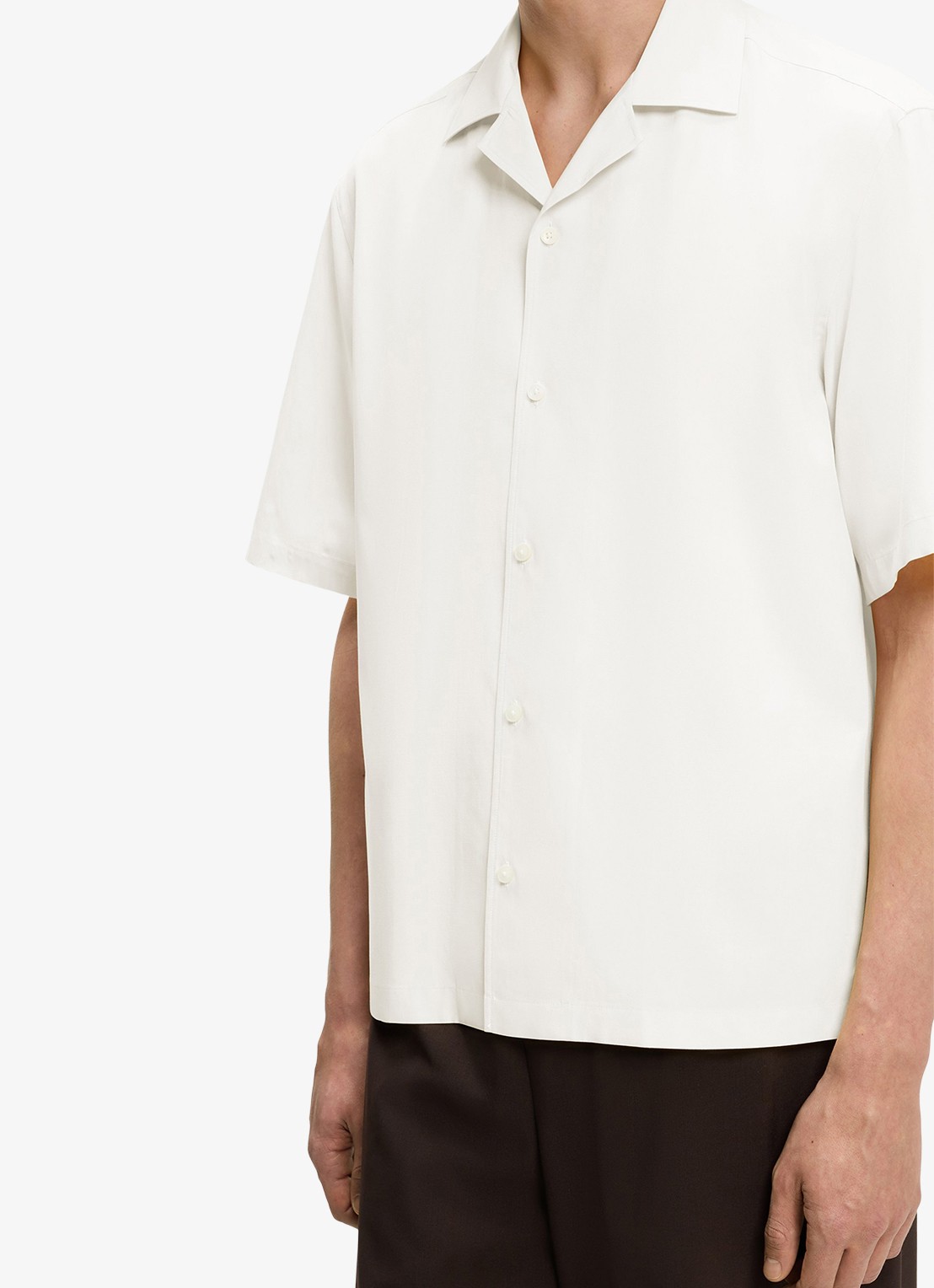 BOSS Regular fit overhemd in zijdeblend - detail 5 beige overflow-920 / beige