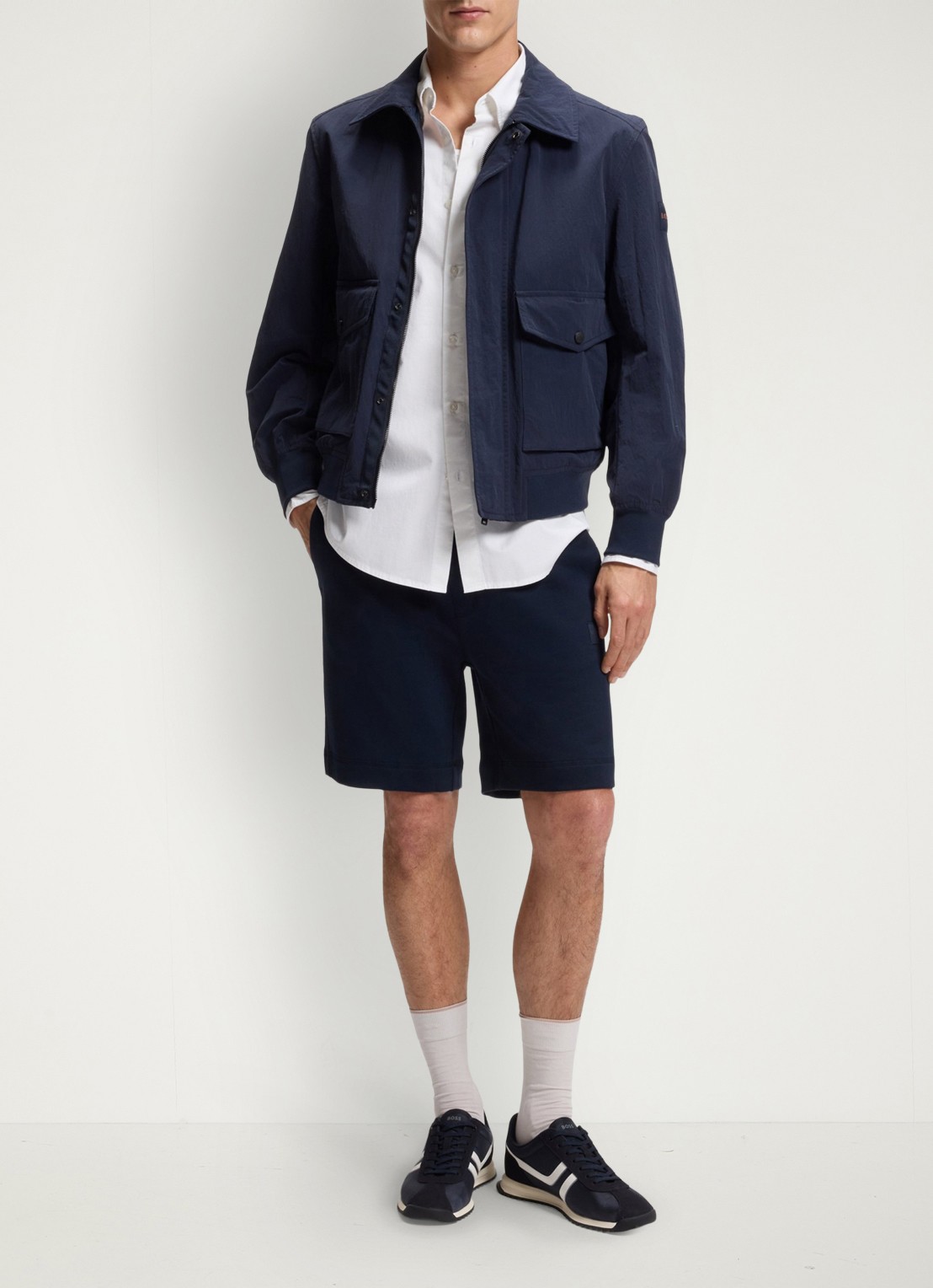 BOSS Regular fit overhemd met logo - voorkant 6 wit
